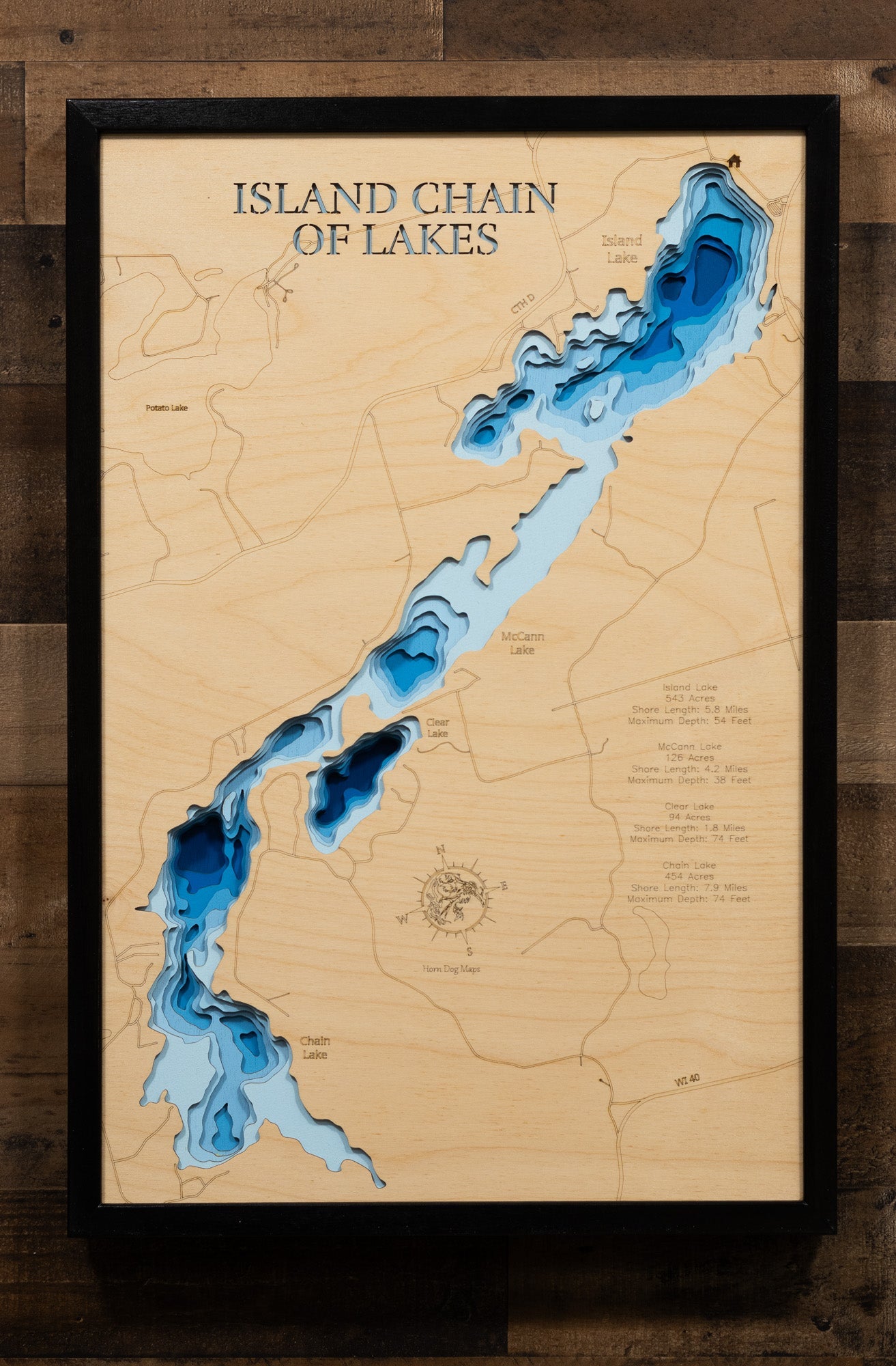 Island Chain of Lakes in Chippewa and Rusk Counties, Wisconsin