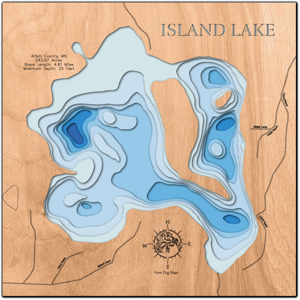 Island Lake in Aitkin County, Minnesota