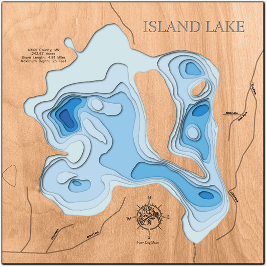 Island Lake in Aitkin County, Minnesota