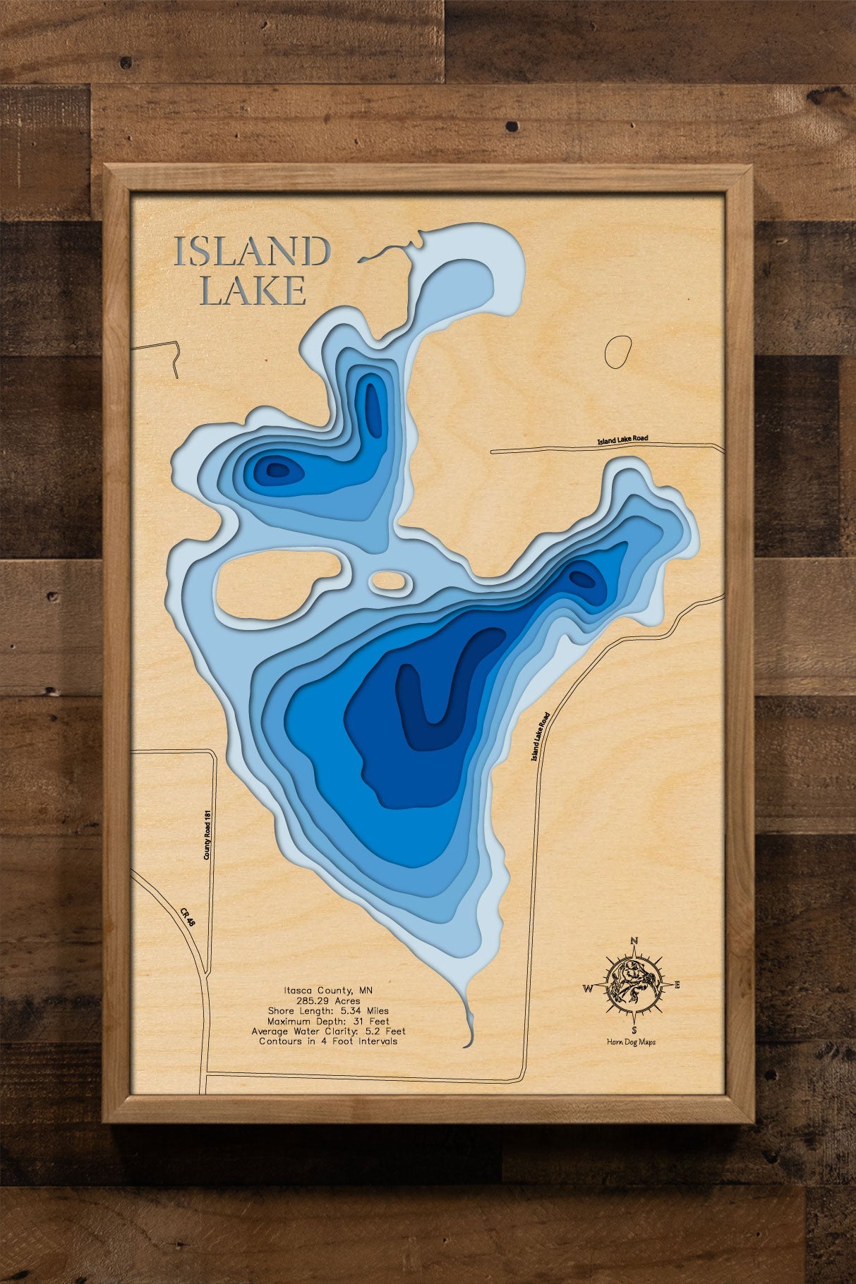 Island Lake in Itasca County, Minnesota
