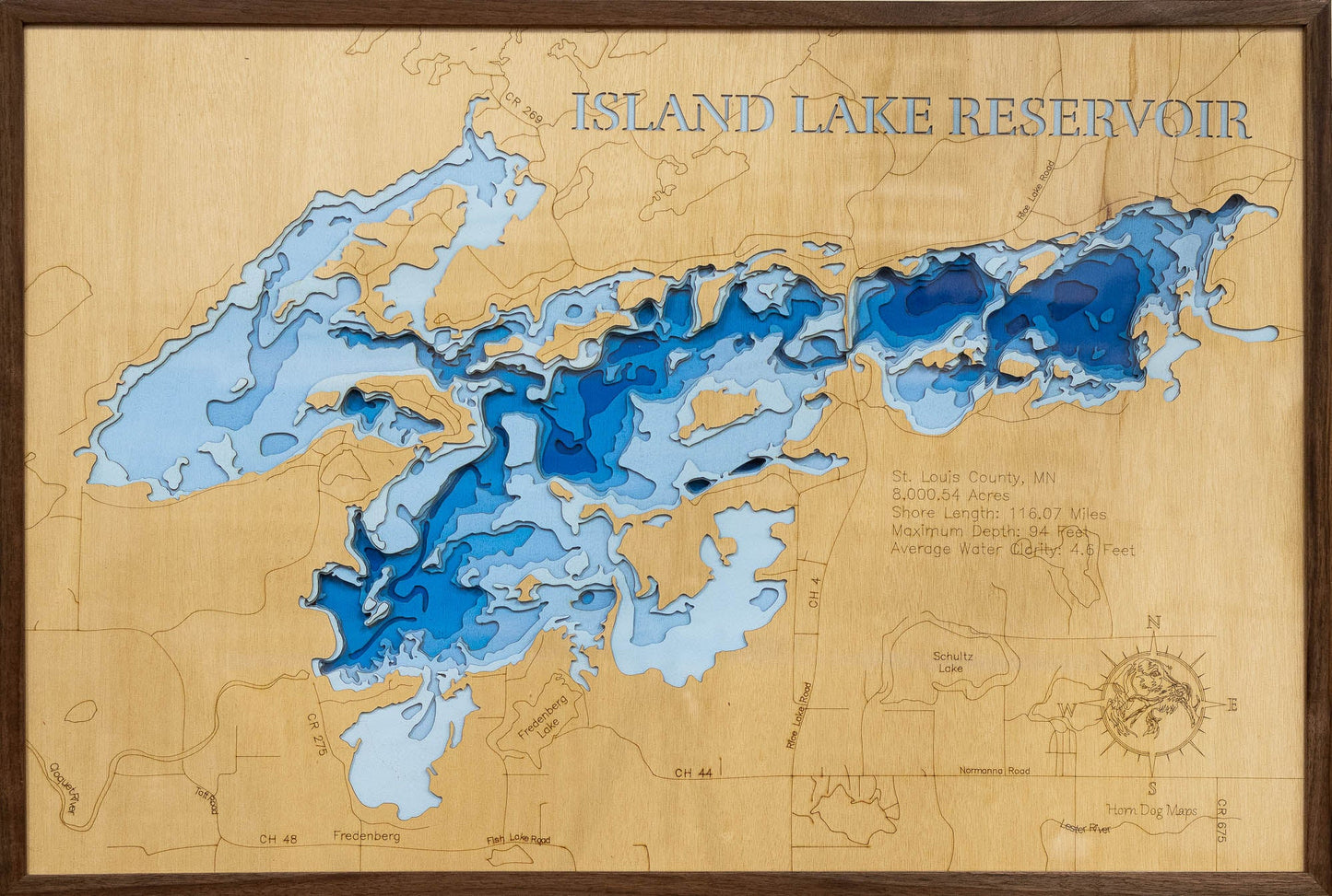 Island Lake Reservoir in St. Louis County, Minnesota