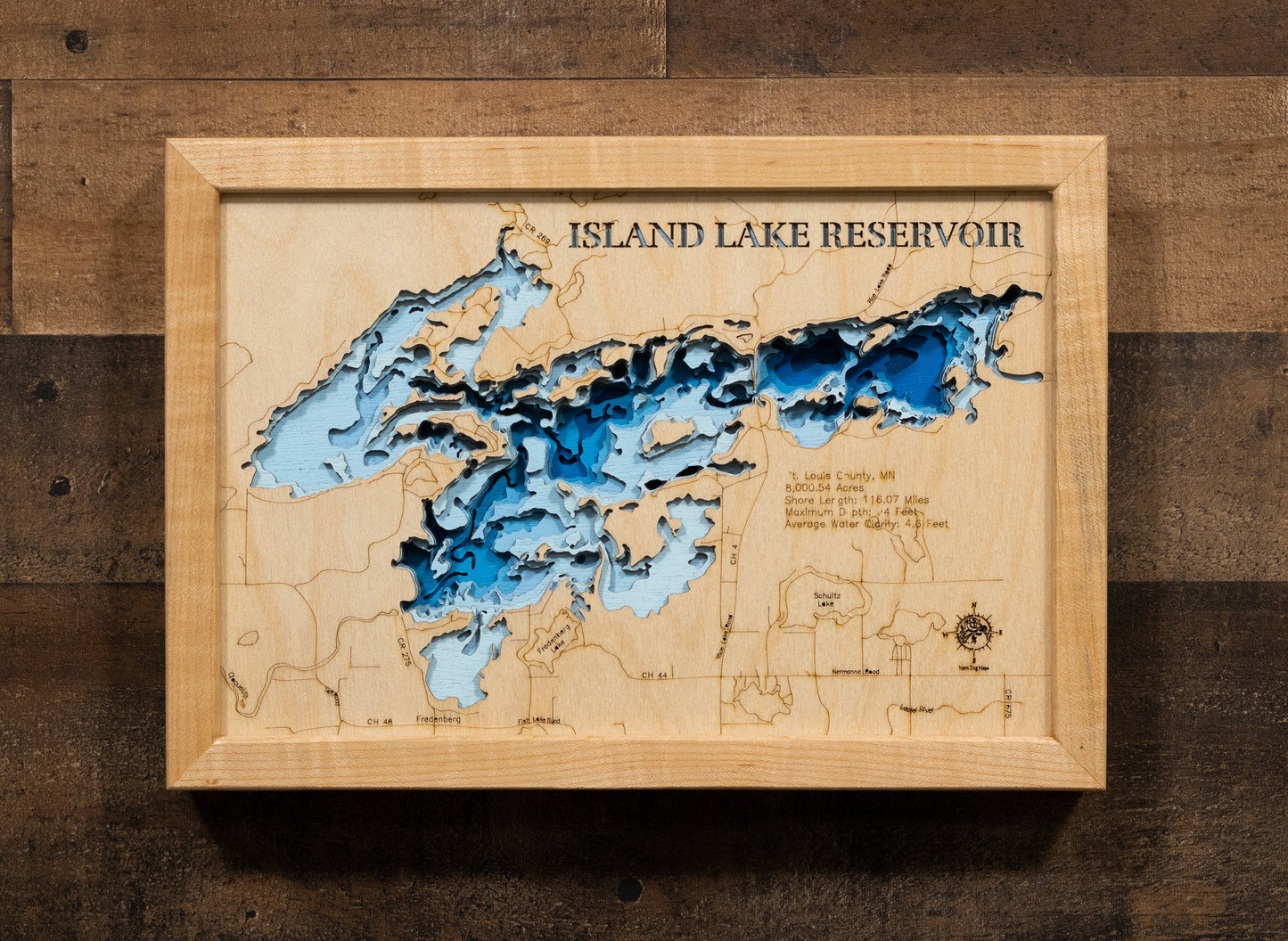 Island Lake Reservoir in St. Louis County, Minnesota