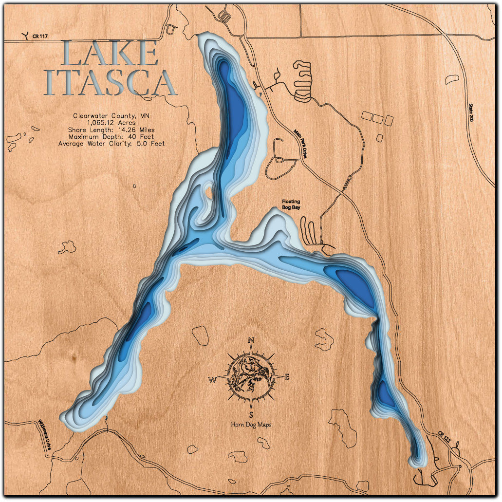 Lake Itasca in Clearwater County, Minnesota