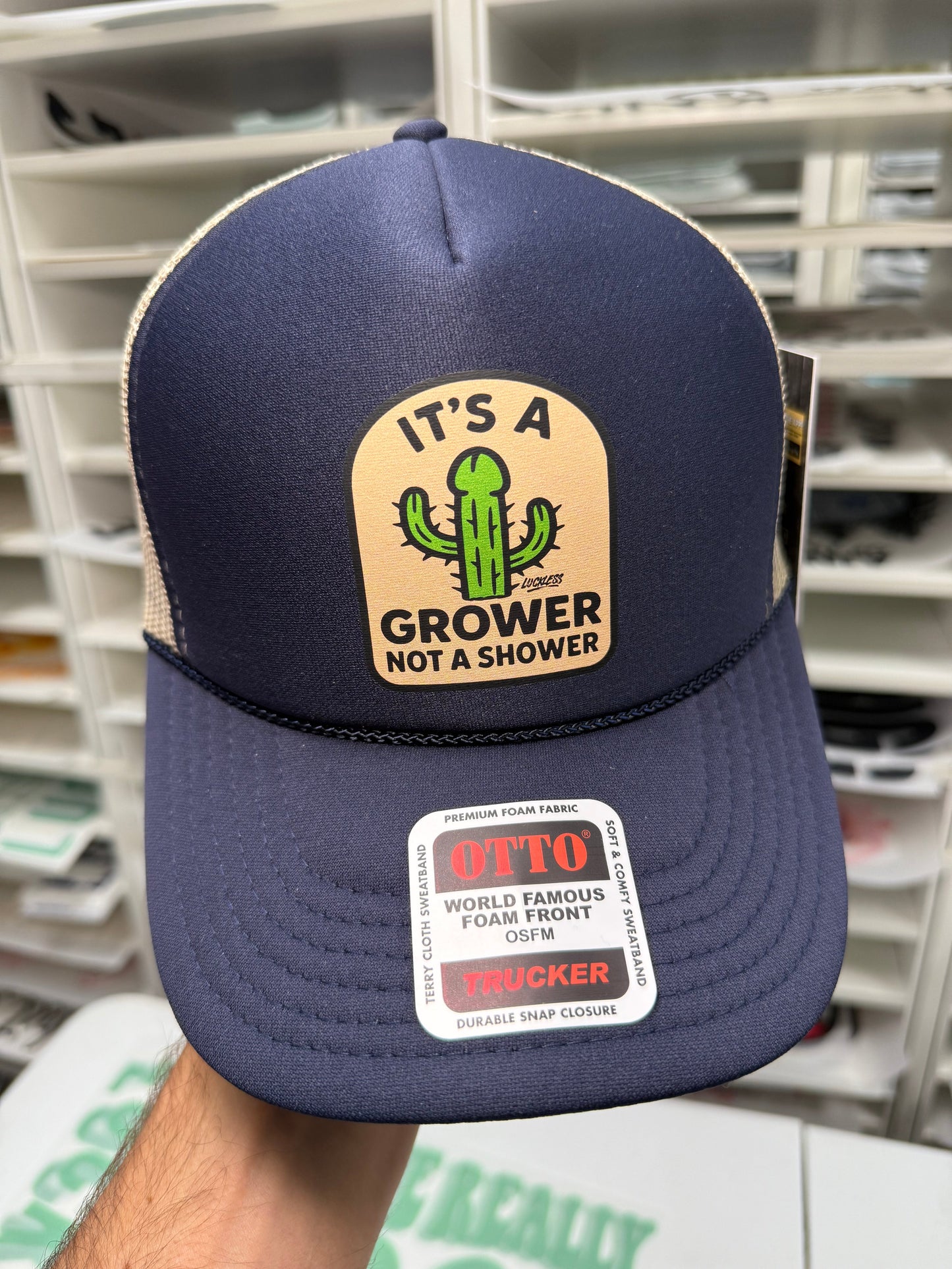 It's a Grower Not a Shower Trucker Hat