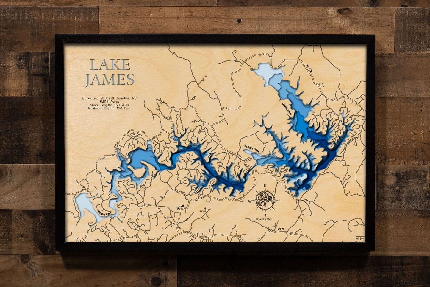 Lake James in North Carolina