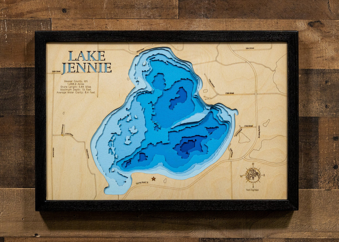 Lake Jennie in Meeker County, Minnesota