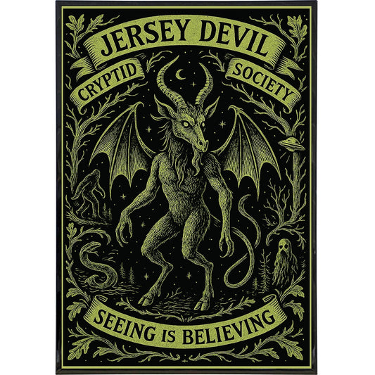 Jersey Devil Cryptid Society Poster Print