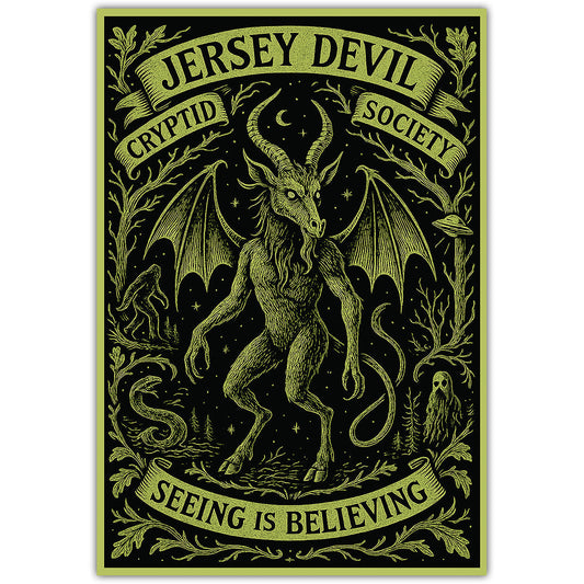 Jersey Devil Cryptid Society Flexible Magnet