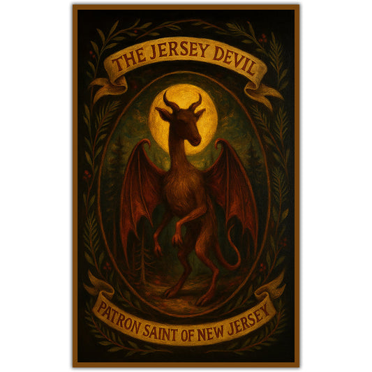 Jersey Devil Patron Saint of New Jersey Sticker