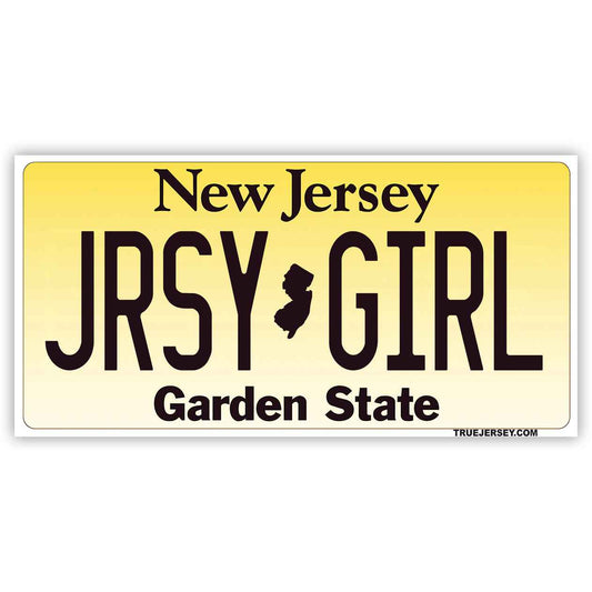 Jersey Girl License Plate Flexible Magnet