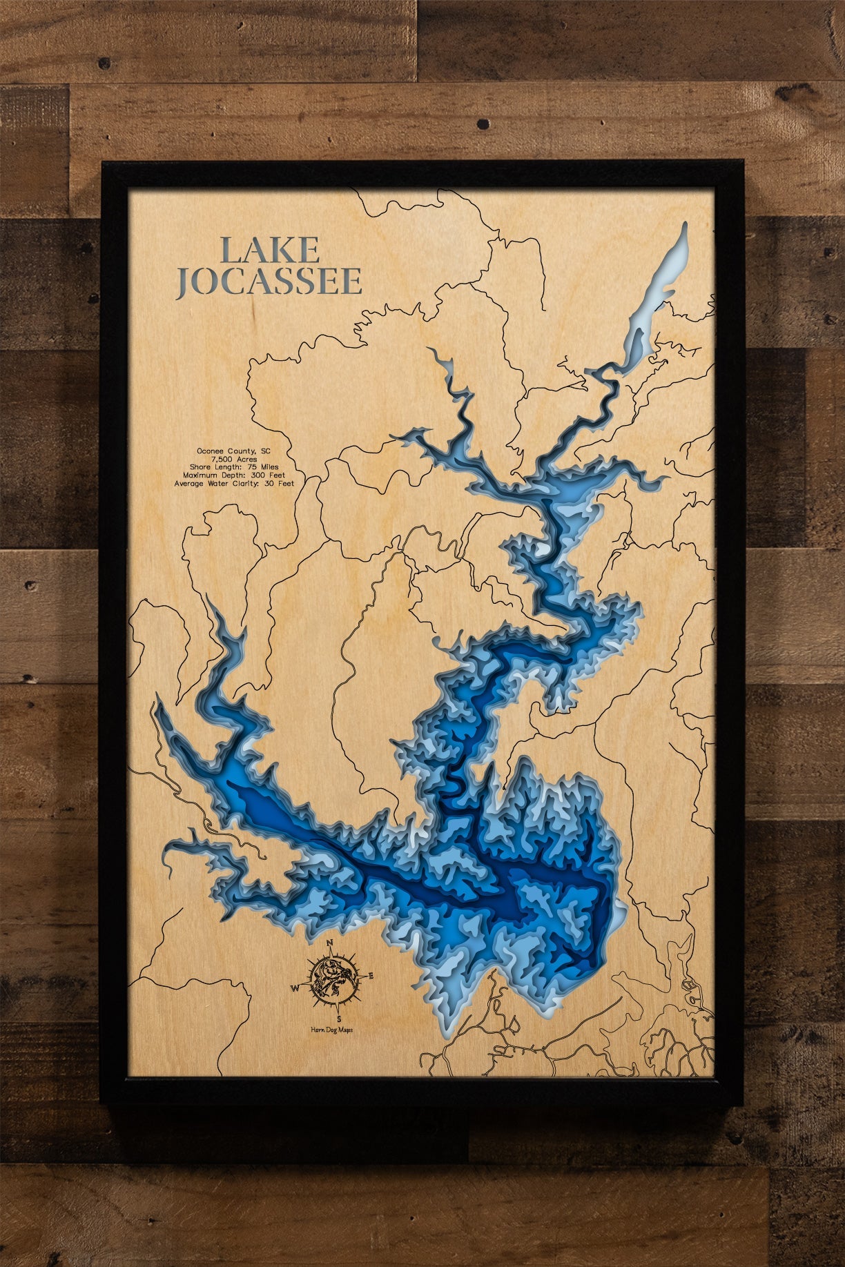 Lake Jocassee in Oconee County, South Carolina