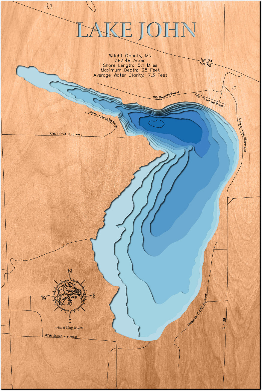 Lake John in Wright County, Minnesota