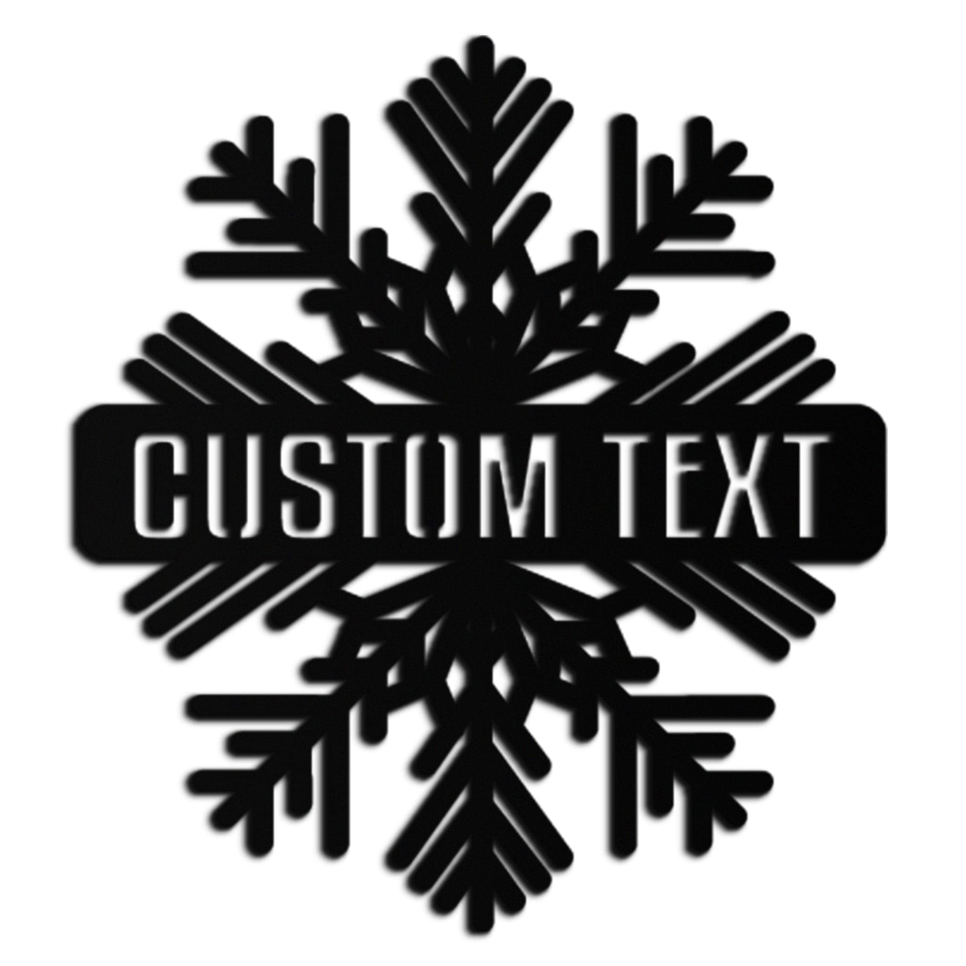 Custom Snowflake Metal Wall Art - Personalized Winter Decor- KAF297