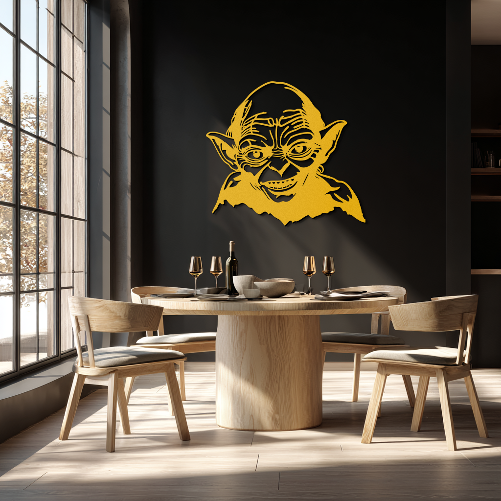 Gollum Metal Wall Art - Fantasy-Inspired Steel Silhouette for Movie Lovers - KAF467