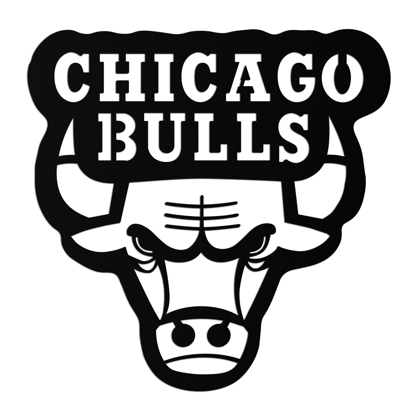 Chicago Bulls Logo Metal Wall Art – Iconic NBA Team Emblem for Sports Fans- KAF672
