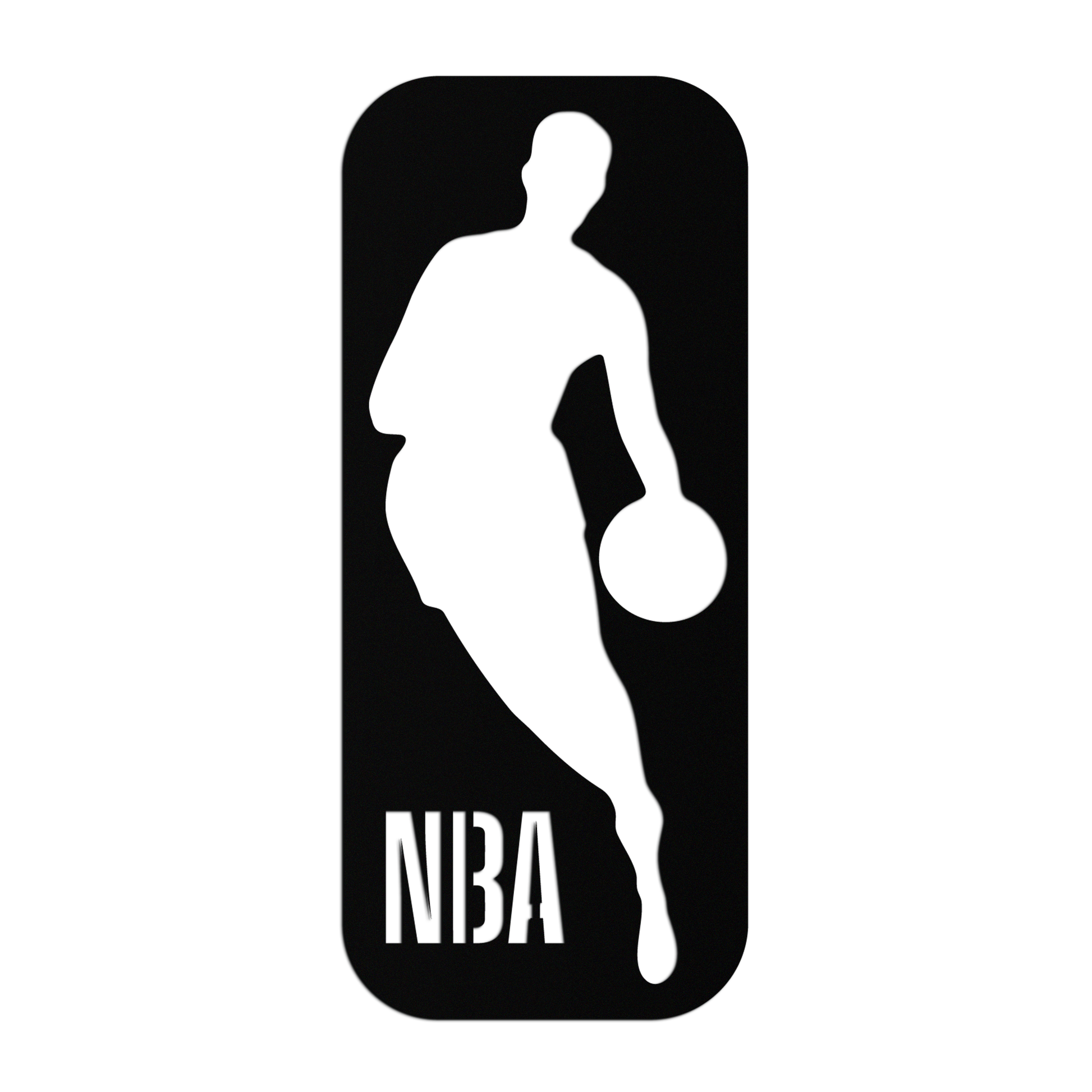NBA Basketball Player Silhouette Metal Wall Art – Iconic Sports Decor for Game Rooms- KAF676