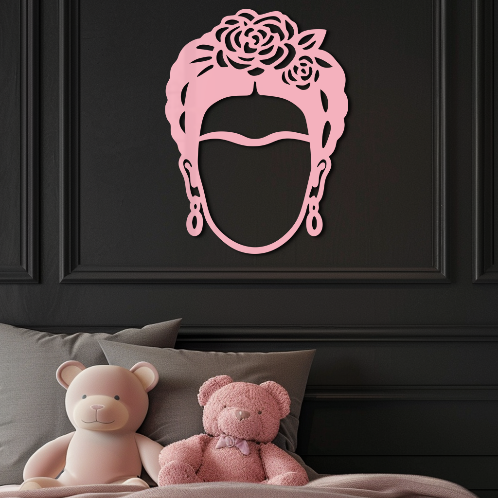 Frida Kahlo Silhouette Metal Wall Art – Iconic Feminine Artistic Home Decor - KAFGP032