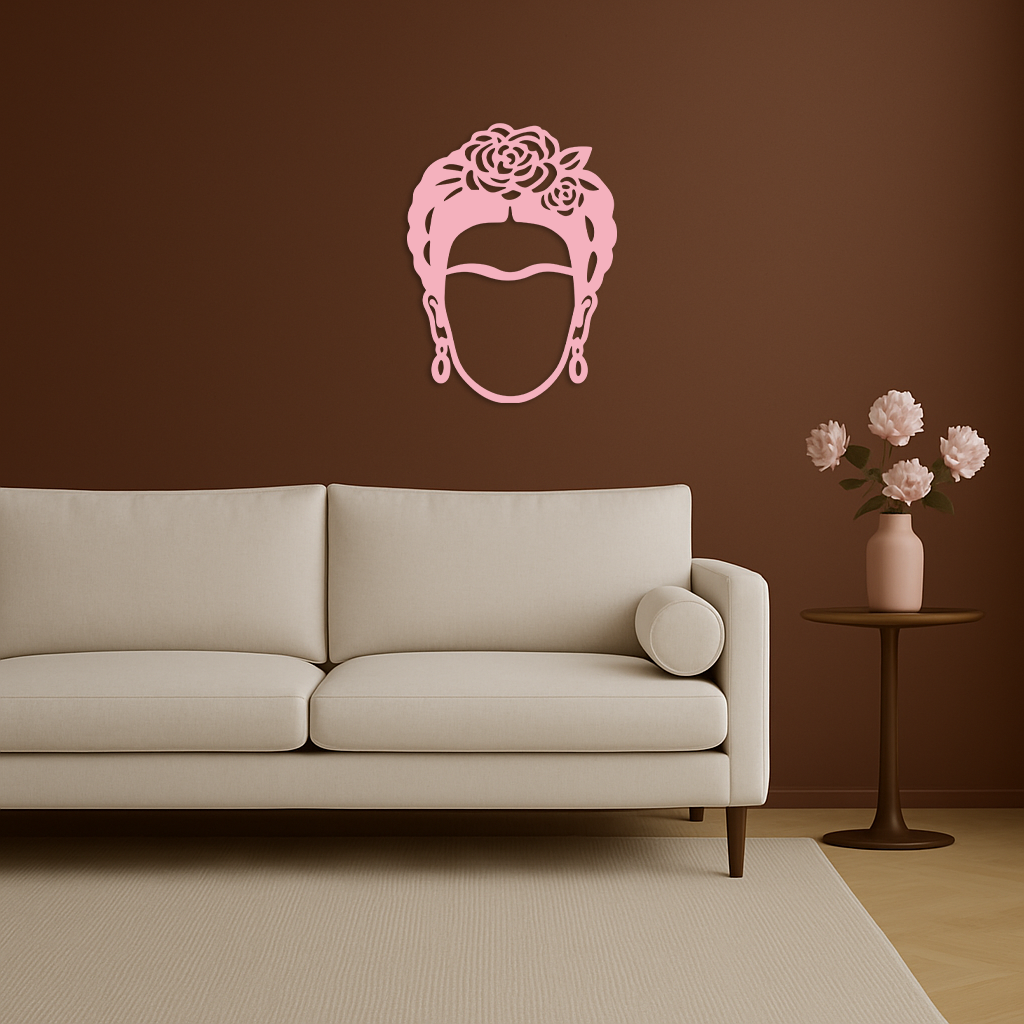 Frida Kahlo Silhouette Metal Wall Art – Iconic Feminine Artistic Home Decor - KAFGP032