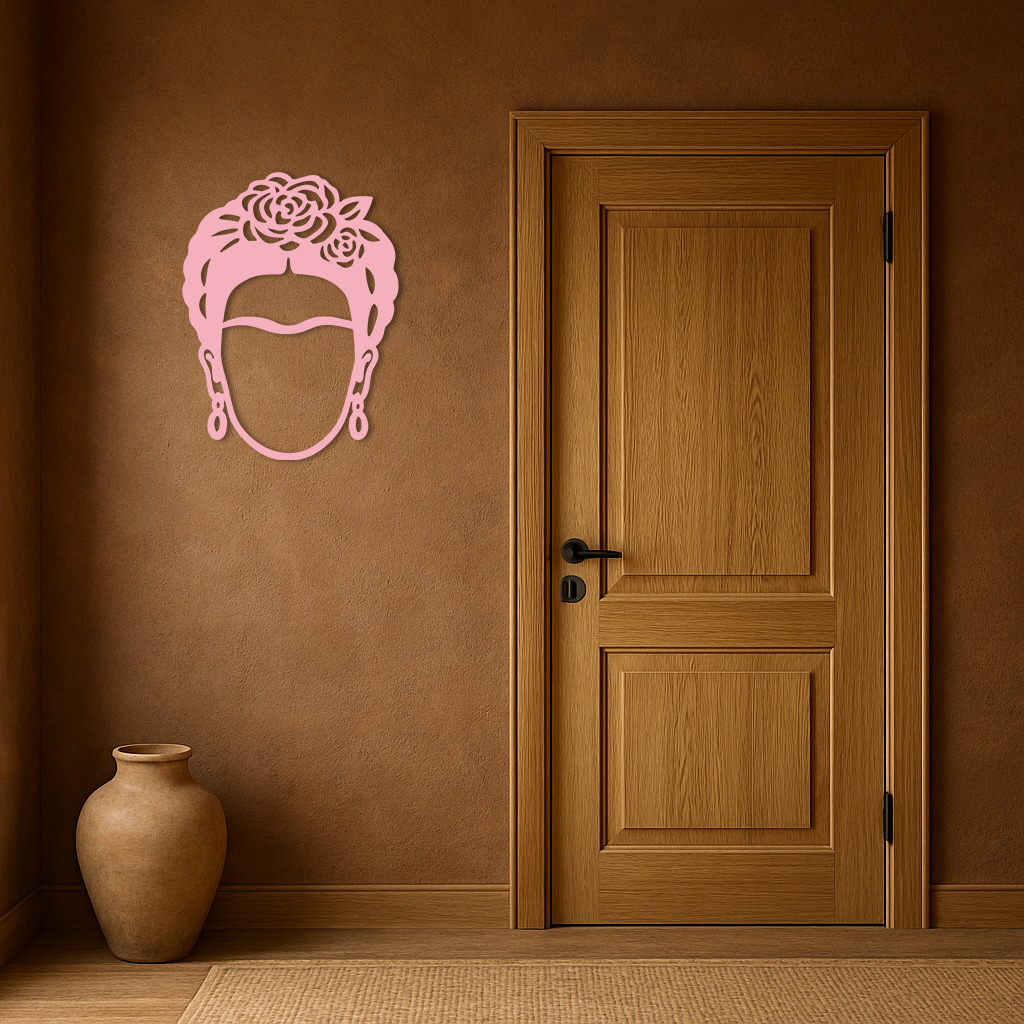 Frida Kahlo Silhouette Metal Wall Art – Iconic Feminine Artistic Home Decor - KAFGP032