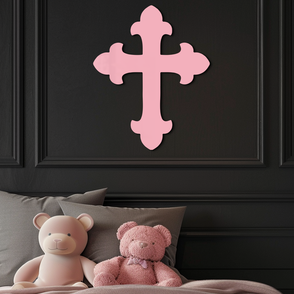 Classic Cross Silhouette Metal Wall Art – Timeless Religious Decor - KAFGP035