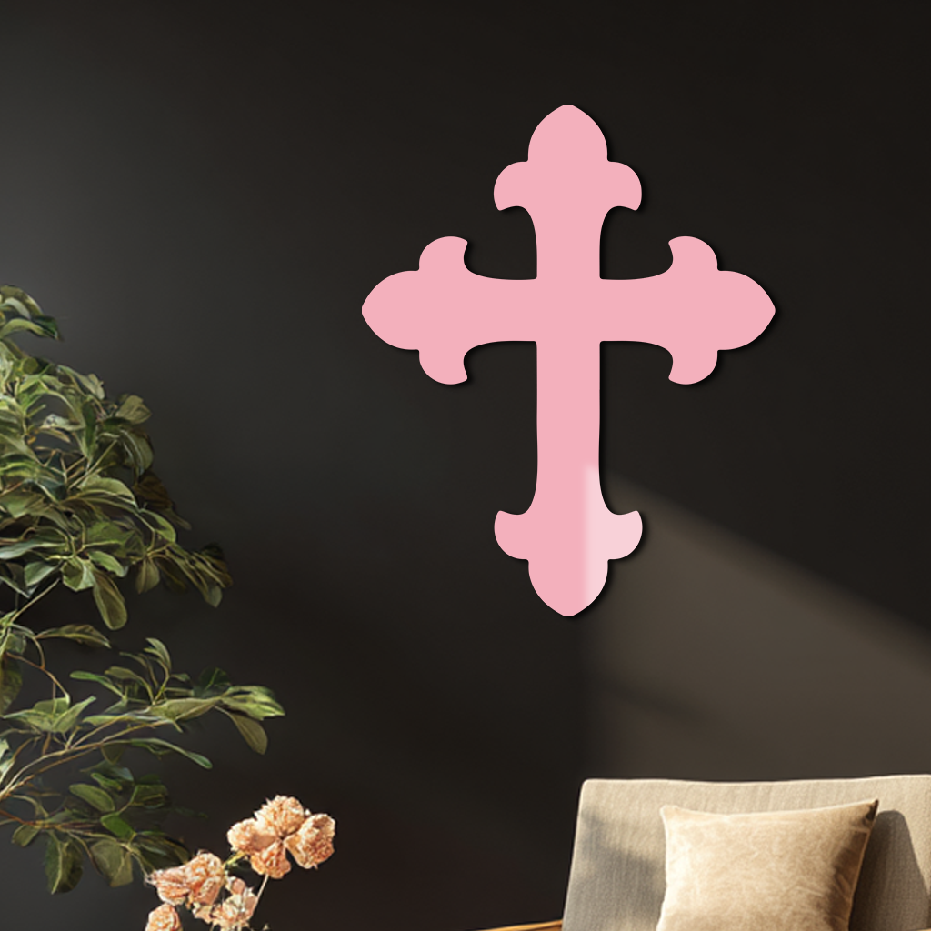 Classic Cross Silhouette Metal Wall Art – Timeless Religious Decor - KAFGP035