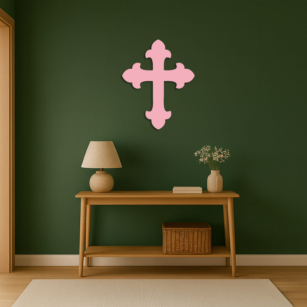 Classic Cross Silhouette Metal Wall Art – Timeless Religious Decor - KAFGP035