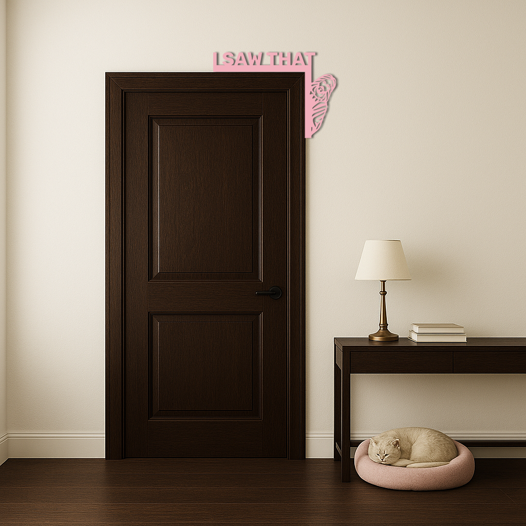 I Saw That Jesus Door Corner Metal Wall Art – Religious Home Decor - KAFGP127