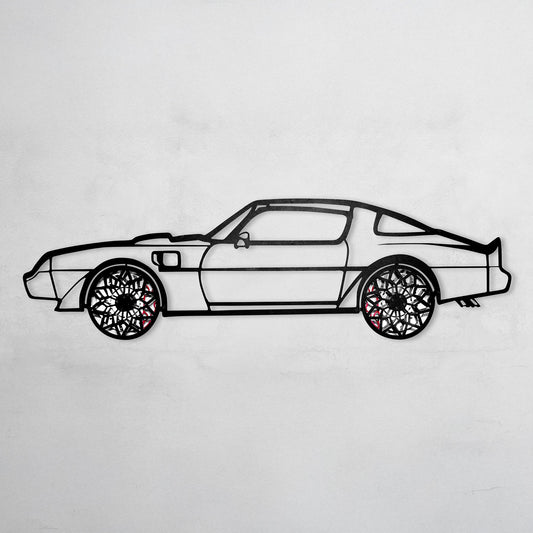 1979 Pontiac Trans Am Metal Wall Art – Spinning Wheel Edition-KAFMEKA001