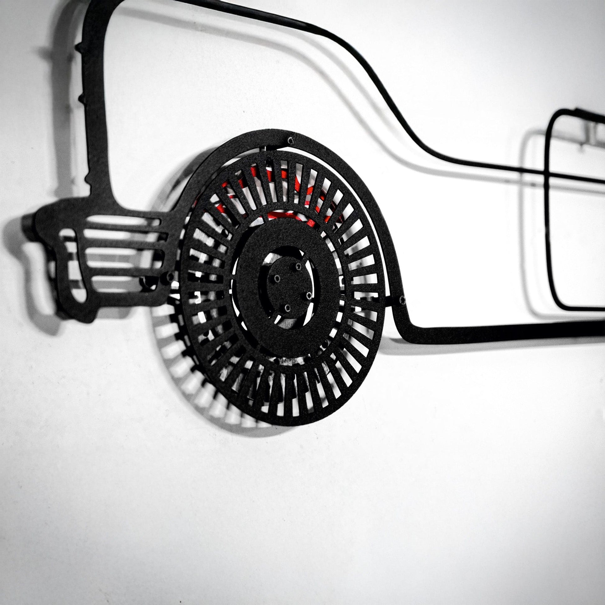 1957 Ford Thunderbird Wall Art – Classic Convertible Steel Silhouette-KAFMEKA027