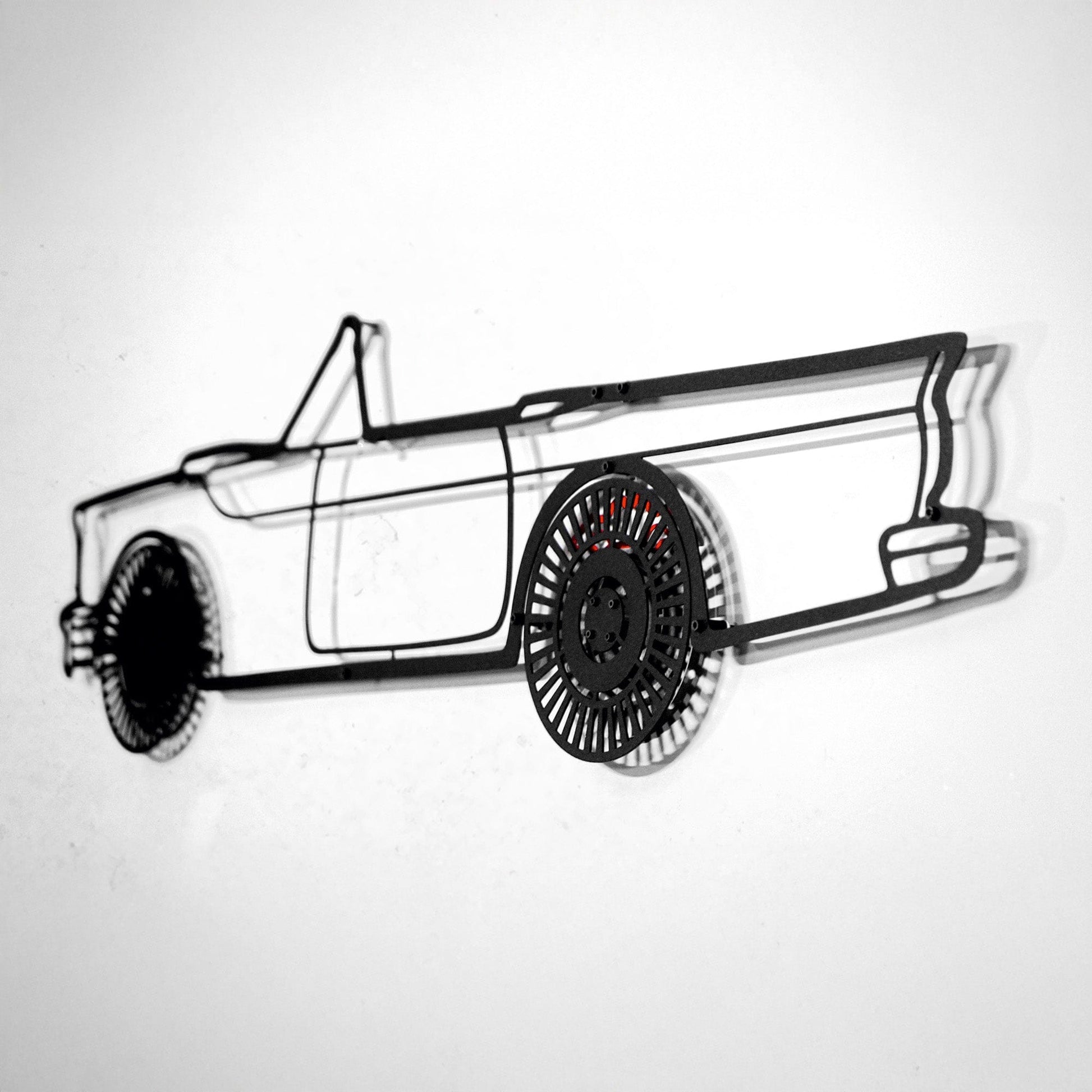 1957 Ford Thunderbird Wall Art – Classic Convertible Steel Silhouette-KAFMEKA027