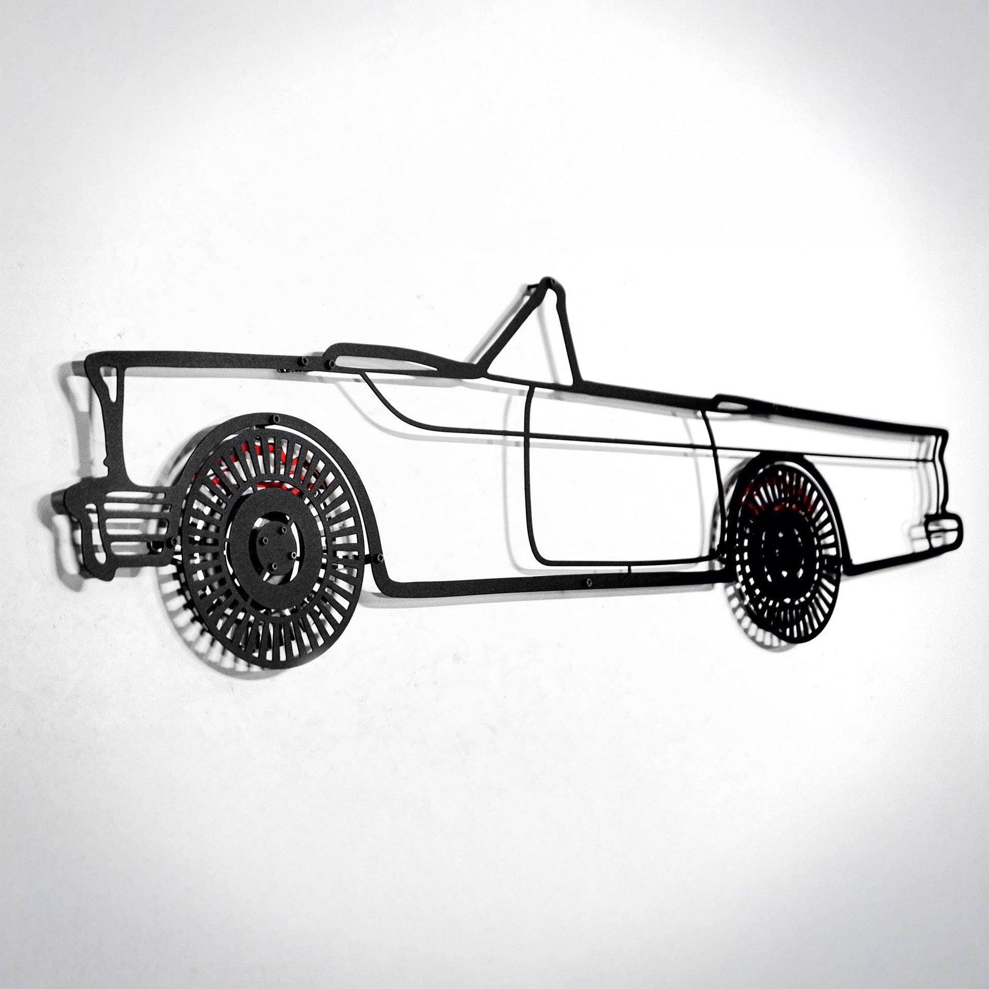 1957 Ford Thunderbird Wall Art – Classic Convertible Steel Silhouette-KAFMEKA027