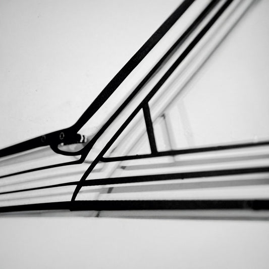 1990 Mercedes-Benz 500 SEC Wall Art – Steel Silhouette with Spinning Wheels-KAFMEKA032
