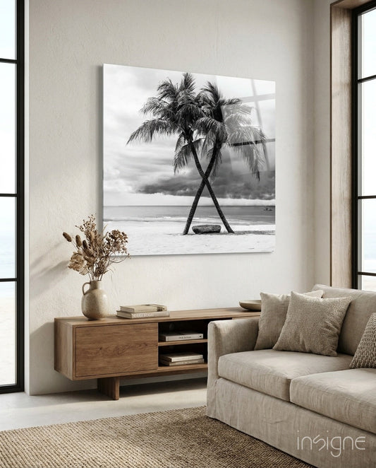 Palm Trees Glass Wall Art