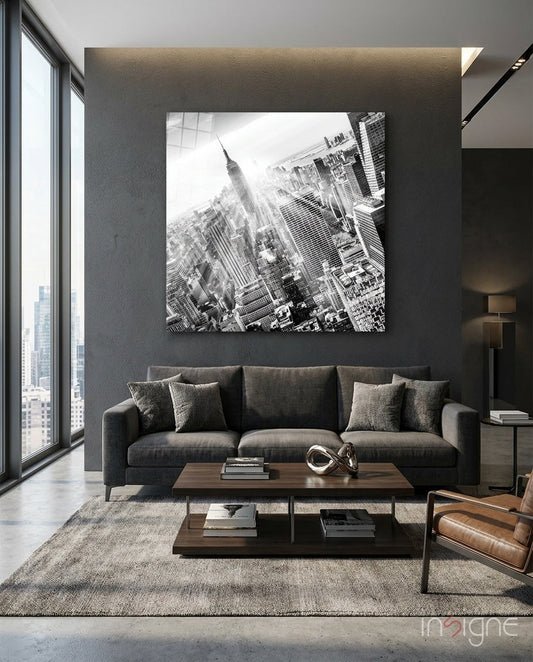 New York Glass Wall Art