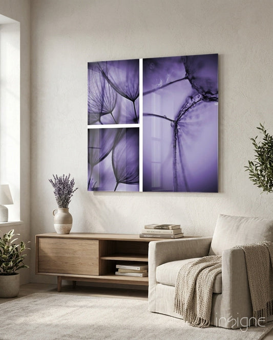 Flower Glass Wall Art
