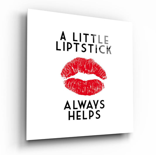 Lipstick Glass Wall Art