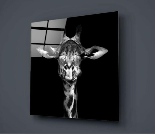 Giraffe Glass Wall Art