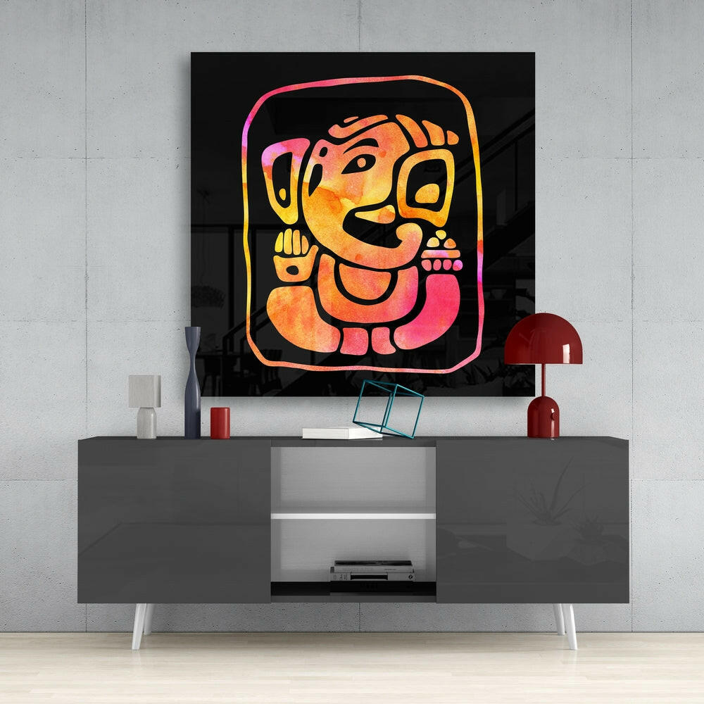 Ganesha Glass Wall Art