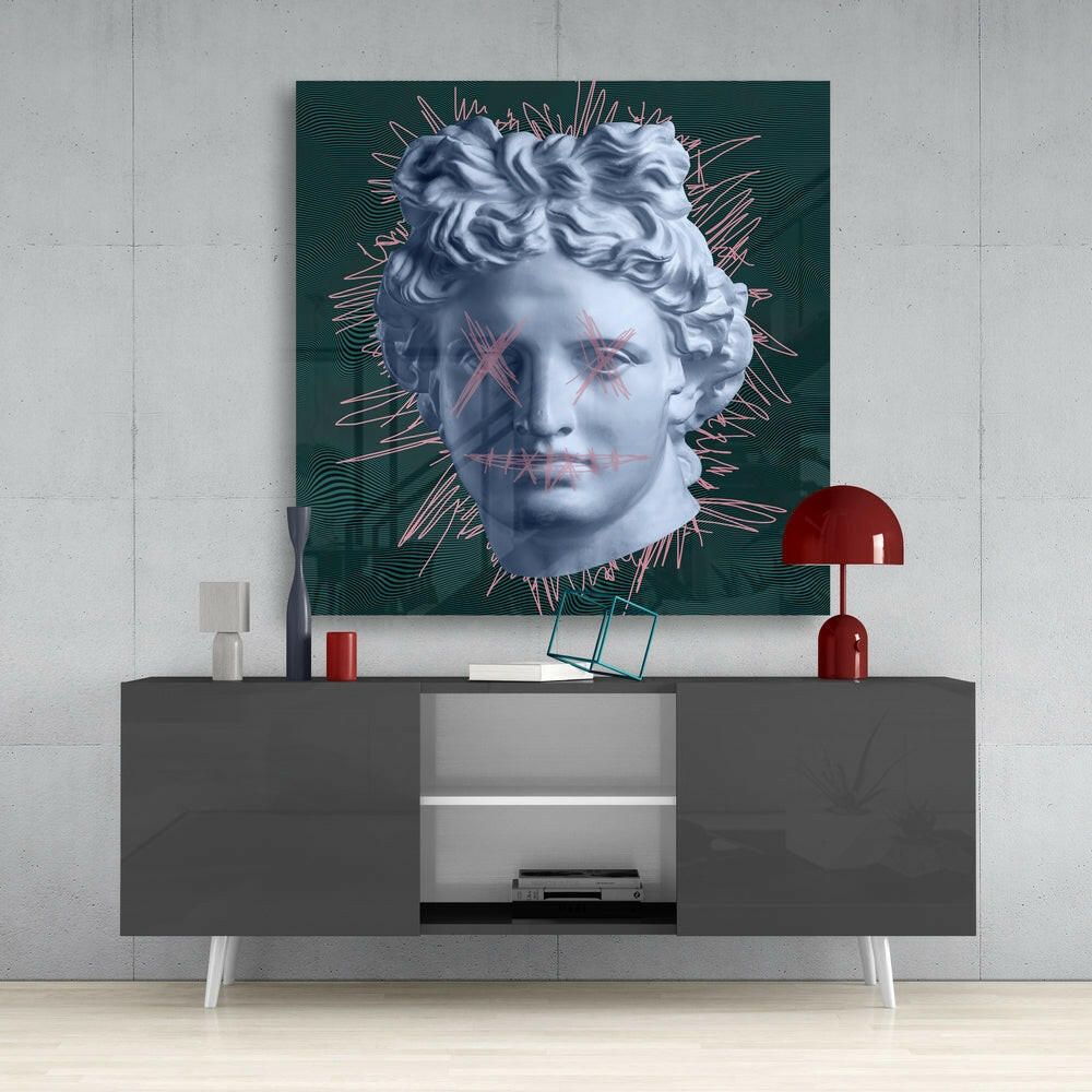 Sculpture Glass Wall Art