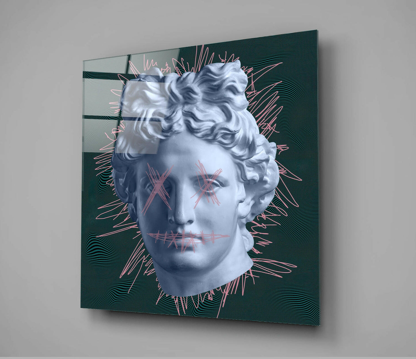 Sculpture Glass Wall Art