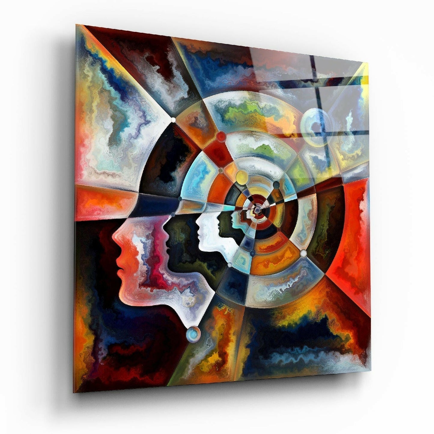 Meditation Glass Wall Art