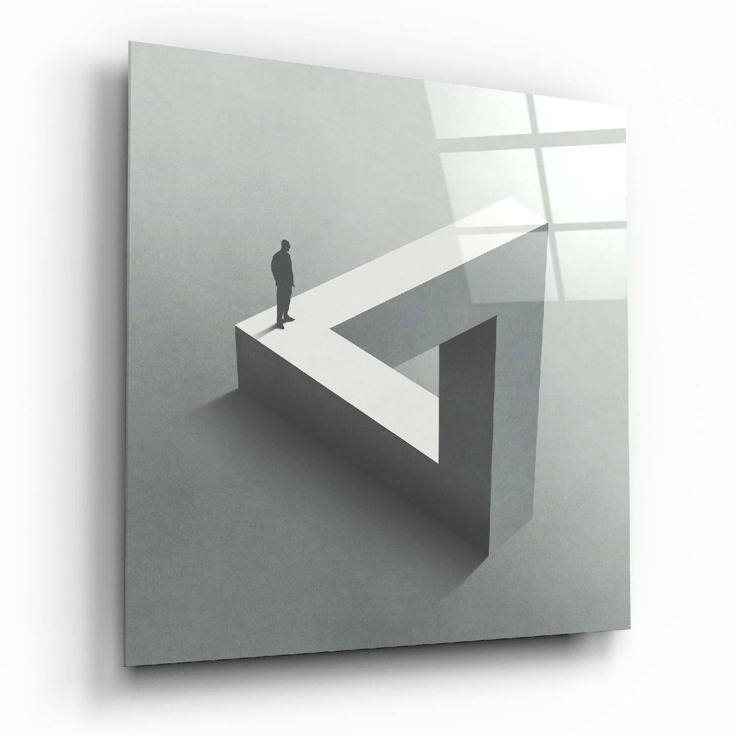 Dead End Glass Wall Art