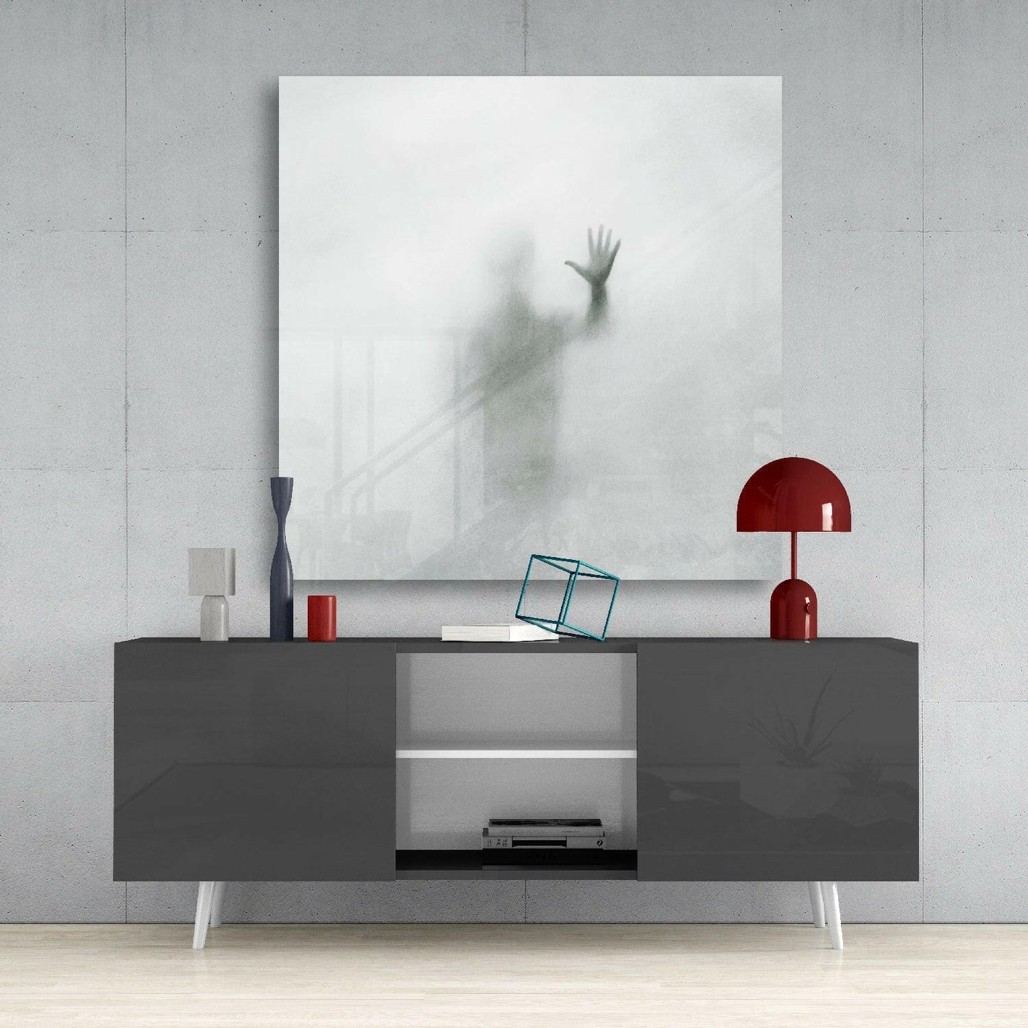 Despair Glass Wall Art