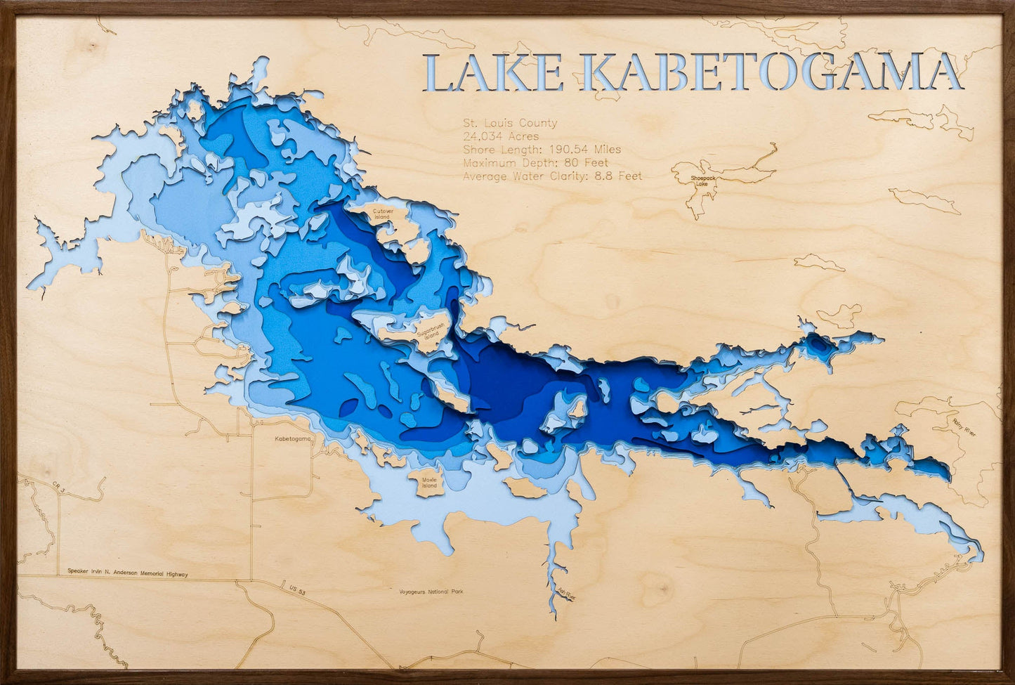 Kabetogama Lake in St. Louis County, Minnesota