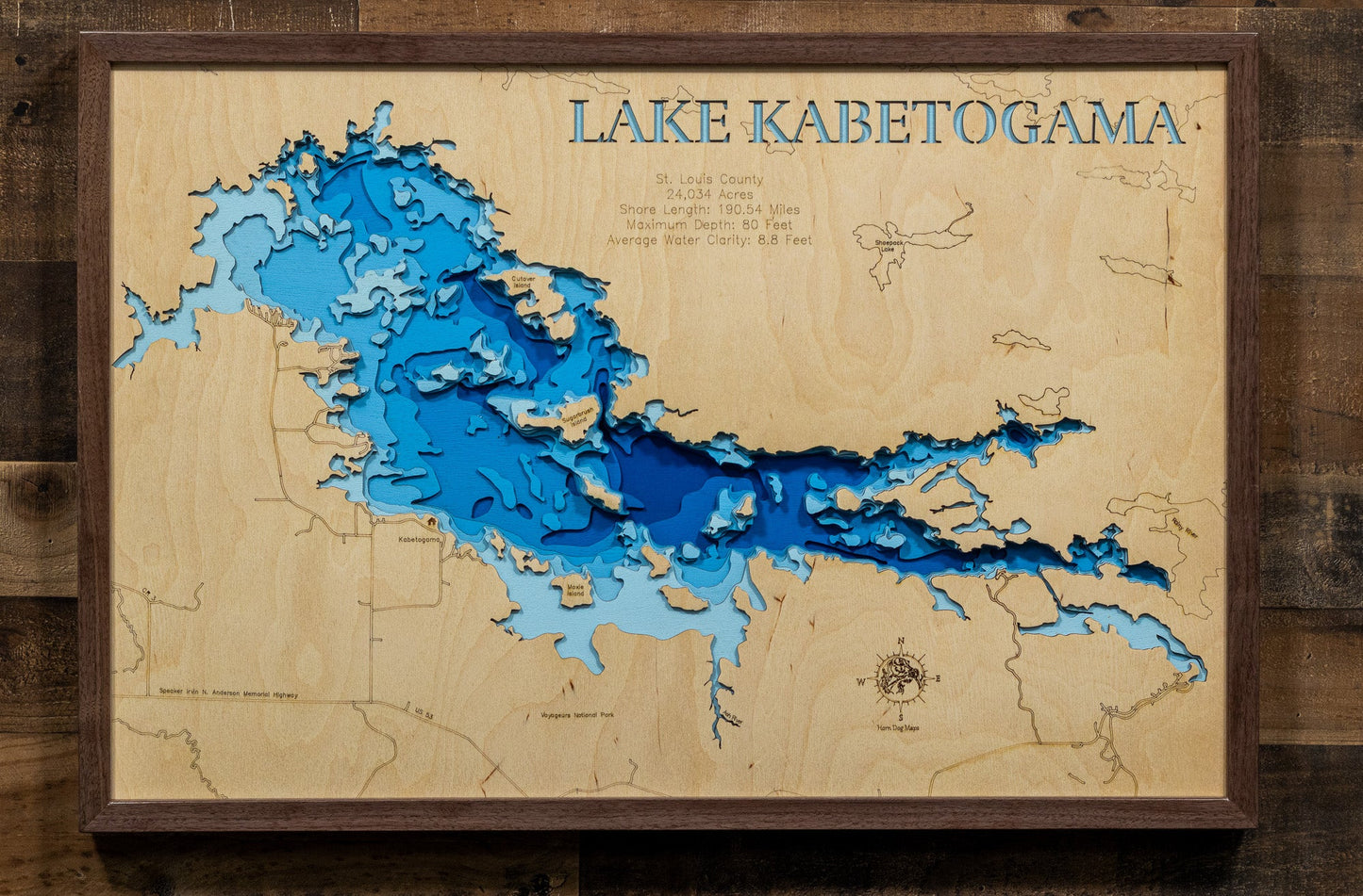 Kabetogama Lake in St. Louis County, Minnesota