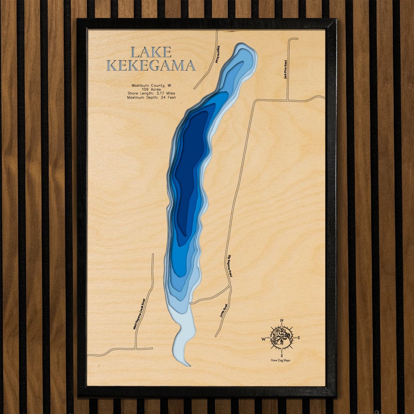 Lake Kekegama in Washburn County, Wisconsin