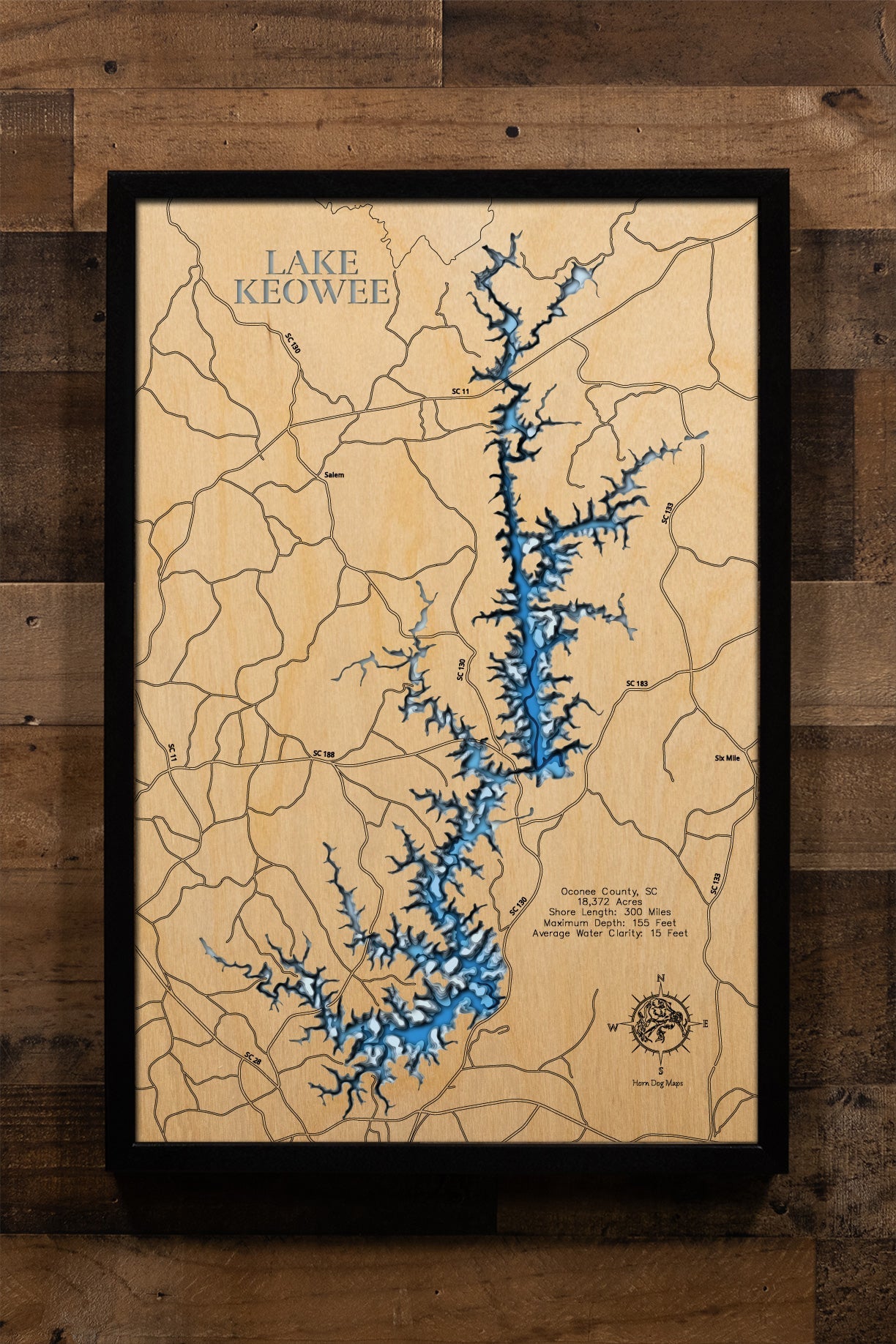 Lake Keowee in Oconee County, South Carolina