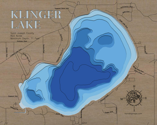 Klinger Lake in Saint Joseph County, Michigan