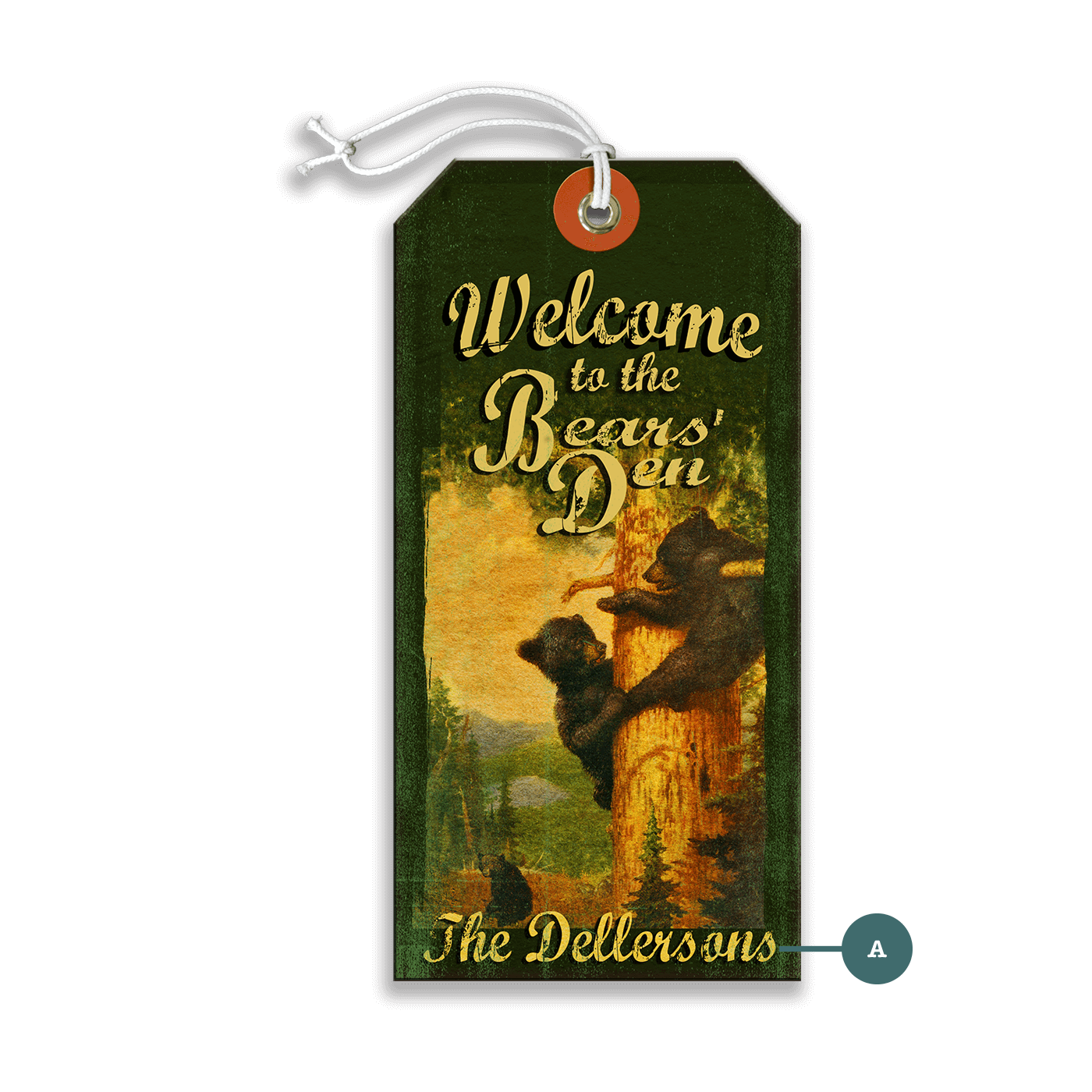 The Bears' Den: Personalized - Luggage Tag