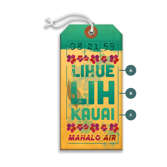 Mahalo Air - Luggage Tag